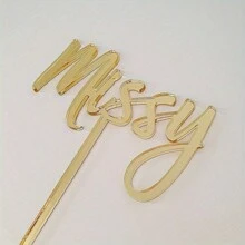 1件装甜品桌装饰用品，蛋糕装饰用品，烘焙装饰用品，派对装饰用品，个性化定制独特礼物，生日派对食品装饰，装饰品，可重复使用，多功能，带粘性，时尚，高品质，可爱，复古，定制，个性化，独特，送给他的理想礼物，送给她的理想礼物，男友，女友，爸爸，妈妈，家人，朋友，儿子，女儿，学生，上班族，孩子，办公室，茶室，学校，家庭，家居焕新，厨房必备 - 彩色 - 查看 2