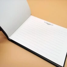 Sổ lưu niệm màu đen, thích hợp cho đám cưới, tiệc tùng, họp mặt, v.v. để khách mời ghi lại lời nhắn và chữ ký; cũng thích hợp cho lễ tưởng niệm; các trang giấy trắng trang nhã để ký tên và chụp ảnh; sổ lưu niệm bìa cứng; chia sẻ kỷ niệm; sổ lưu niệm tang lễ. - màu đen - Xem 8