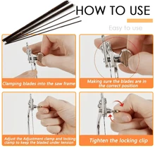 8-12pcs Piercing Saw Blades Set - Assorted Precision Steel Saw Blades Suitable For Fine Crafting, Fits 6-Inch Saw Frames, Ideal For Artisans, Hobbyists And Jewelers