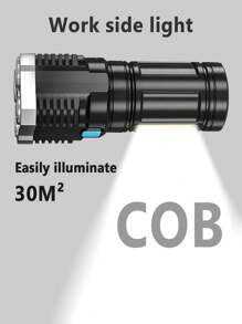 1 szt. 5*LED 4*LED przenośna latarka LED COB światło boczne super jasna latarka wodoodporna akumulatorowa zewnętrzna kempingowa o dużej mocy reflektor