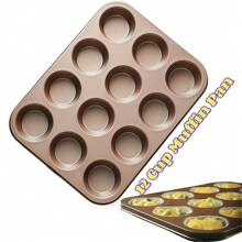 12.3 X 8 英寸带分隔板的矩形烤盘、带切片器的不粘布朗尼蛋糕盘、带 18 个预切模具的烤盘，用于烤箱烘烤面包、布朗尼蛋糕和蛋糕 - 玫瑰金 - 查看 13