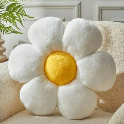 圣诞装饰枕头柔软可爱的六瓣花枕头仿兔毛抱枕非常适合圣诞节卧室、沙发、床和其他家居装饰送给家人和朋友的精美圣诞礼物