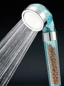 High Pressure Hand-Held Shower, ABS Plastic With Negative Ion Beads, Water-Saving Bathroom Spray, Bathroom Hardware, Bathroom Accessories, Enjoy The Luxury Bath Experience - Blue - View 5