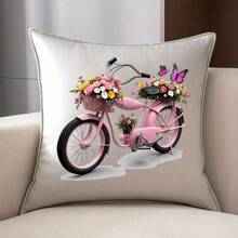 1 件/2 件/3 件明亮自行车花熨烫 - 可洗贴纸，适用于 T 恤、牛仔裤、夹克等 - 设计 - 彩色 - 查看 3