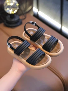 2025新款儿童凉鞋夏季女童浴室室内防滑沙滩鞋软底幼儿女童凉鞋 - 黑色 - 查看 7