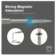 25 In 1 Magnetic Precision Screwdriver Set, Portable Computer Pc Phone Repair Tool Kit, -Durable S2 Steel Material - Black - View 4