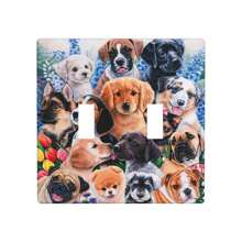 Puppy Collage Light Switch Cover Plate Decorative Outlet Covers Outlet Plates Switch Covers Plate Wall Plates - Puppy Collage - View 16