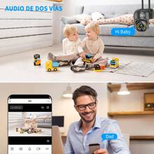 2NLF® 5G Cámara de Monitoreo HD (5G Estable) | Color Negro/Blanco Opcional + Alarma de Detección de Movimiento + Instalación Fácil | Visión Nocturna a Color Total Iluminada (Visión Clara 24h) + Control de Movimiento por Voz + Audio Bidireccional | Compatible con Sistema EseeCloud | Ideal para Interiores/Exteriores: Hogares, Oficinas, Jardines, Garajes (Compartir Acceso Disponible) | Manual en Español Incluido - Negro - Ver 6