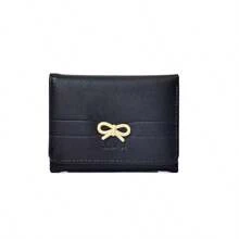 Wallets Girls Cute Bow Small Wallet Aesthetic Card Holder ID Window (Multi-Color Available) For Women Wallet Mini Wallet Purse Wallet Card Wallet - Multicolor - View 12