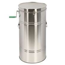 Manual Stainless Steel 2 Frame Large Capacity Honey Extractor Honey Extractor Honeycomb Spinner For Farm, Home, Cellar - Silver - View 4