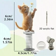 1pc Black And White Acrylic Cat Figurine Desktop Decor, Suitable For Desktop Spring Ornaments, An Ideal Gift For Parents And Friends Back To School
