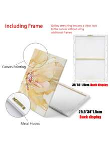 1 Tranh Vàng In Hình Đóng Khung, Tranh Nghệ Thuật Treo Tường Có Thể Tháo Rời Cho Trang Trí Nhà - Nhiều màu - Xem 3