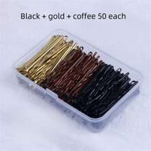150pcs Mini Brown Bobby Pins With Storage Box For Women And Girls, Non-Slip Hair Clips For All Hair Types Claw Clips Hair Claws Hair Barrettes, School Stuff, Hair Accessories, Head Accessories, Hairpin - Multicolor - View 15