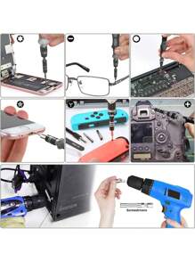 Zestaw precyzyjnych śrubokrętów, zestaw narzędzi do naprawy elektroniki, bity do 'a, komputera, PC, laptopa, telefonu, tabletu, majsterkowania domowego, konsol do gier, okularów, zegarka, dzwonka do drzwi, 115 w 1
