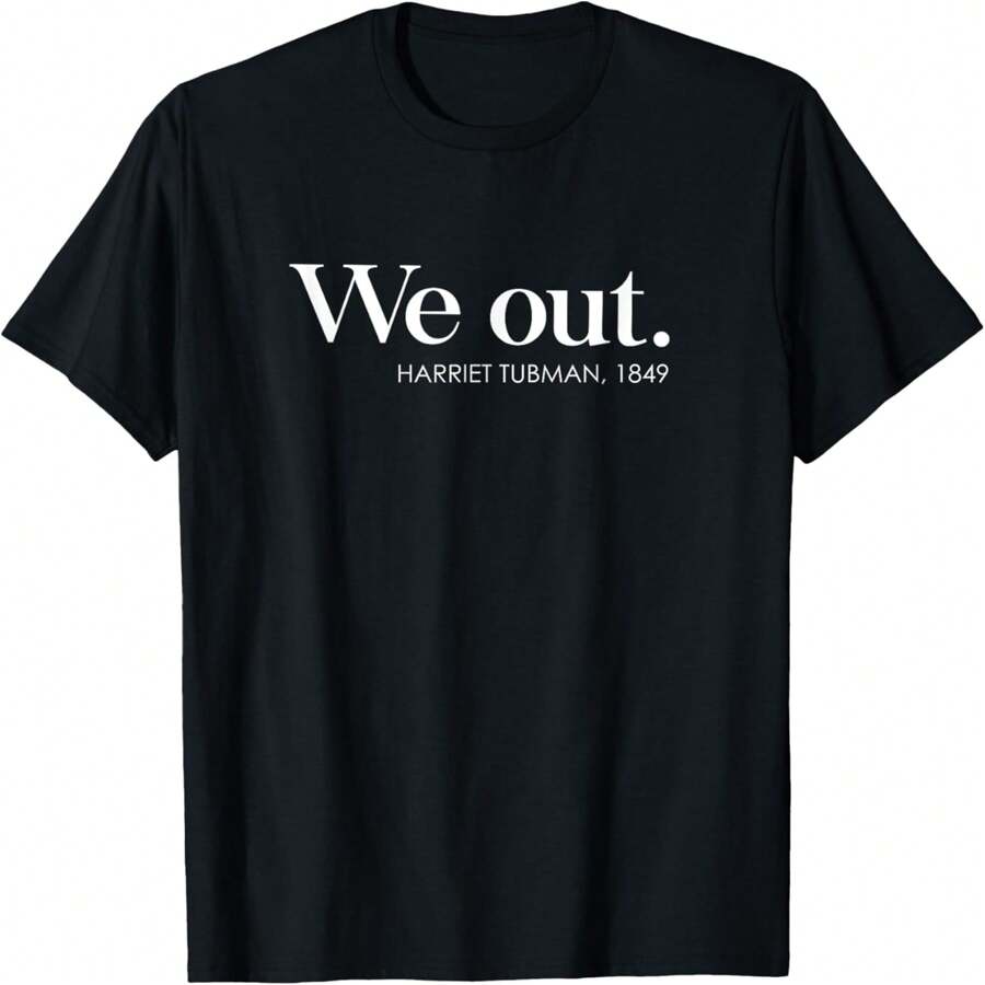 Juneteenth We Out Harriet Rail Road T-Shirt - màu đen - Xem 1