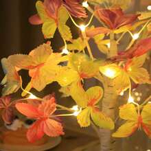 1pc Elegant LED Simulated Butterfly Desk Lamp, Romantic Decor Light, USB/Battery Powered Plastic Tabletop Lamp, Suitable For Valentine's Day, Wedding, Housewarming, Birthday, Holiday, Events, Home And Office - All Seasons