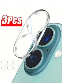 3pcs Camera Lens Protector Set Compatible With IPhone 17/17 Pro/17 Pro Max/17 Air/16/16 Plus/16 Pro/16 Pro Max, Military-Grade Anti-Scratch Screen Protector, 9H Hardness, Ultra-Clear, Bubble-Free Tempered Glass Camera Lens Screen Protector