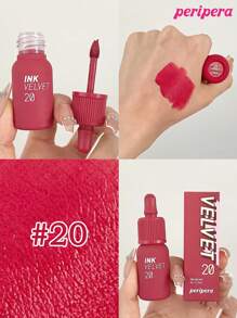 K-Beauty Peripera Ink 丝绒液体唇膏，高色素色，持久，轻盈，无麸质，不含防腐剂，丝绒哑光唇膏，液体唇膏，顺滑，持久，K-Beauty，韩国化妆品