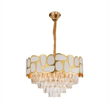 Crystal Chandelier Pendant Living Room Gold Luxury 50cm