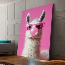 Arte de alpaca con goma de mascar, decoración moderna del hogar, ideal para la sala de estar, dormitorio, oficina y bar