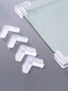 10 piezas Protector de esquina de mesa transparente - transparente - Ver 4