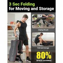 Yoleo Adjustable Weight Bench For Full Body Workout; Foldable Bench Press Bench Of Home Gym Strength Training; Incline Decline Flat Utility Workout Bench With Quick Folding& Fast Adjustment (Black) - 1 - View 5