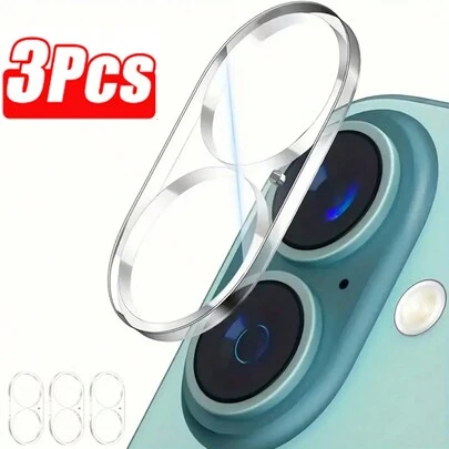 Set de 3 protectores de lente de cámara compatibles con 17/17 Pro/17 Pro Max/17 Air/16/16 Plus/16 Pro/16 Pro Max, protector de pantalla de vidrio templado de grado militar anti-arañazos, dureza 9H, ultra claro, sin burbujas