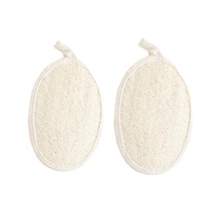 2PCS/1PC 天然沐浴丝瓜络肉去角质身体海绵刷男女沐浴刷材质适用于淋浴、水疗 - 彩色 - 查看 9