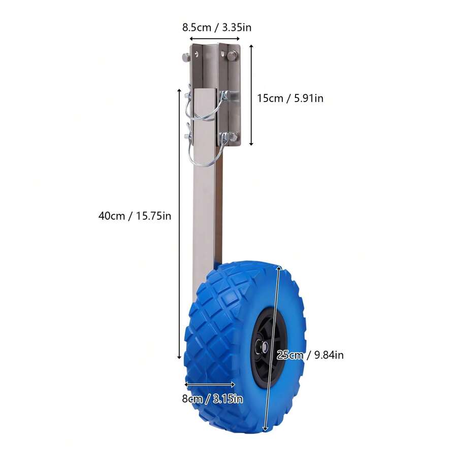 Quiltern "Inflatable Boat Trailer - Inflatable Dinghy Trailer With Wheels For Easy Transport, Portable Trailer For Inflatable Boats" - Silver - View 1