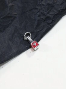 1pc Simple Unique 925 Sterling Silver Lipstick DIY Pendant Women Fine Jewelry Gift