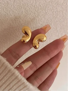 1 pieza Anillo de acero inoxidable chapado en oro de 18K con diseño multicapa de mariposa y ondas, regalo creativo ajustable