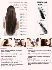 7片/套 120克 夹式真人发接发 - #P8/60 灰棕色混合铂金色，直发夹式接发，女士适用 - S8/60 - 查看 11