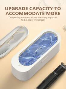 1pc Ultrasonic Cleaner, Home Jewelry Watch Glasses Dentures Invisible Contact Lens Multipurpose High Frequency Convenient Cleaning Machine