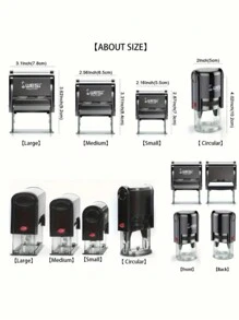 Customizable Black Acrylic Self-Inking Stamp With Custom Address - Ideal Choice For Teacher And Book Stamp - Multicolor - View 8