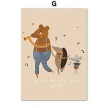 1PC London Bus Queen Car Peace Mouse Bat Wall Art Canvas Painting Nordic Posters And Prints Wall Pictures Baby Kids Room Decor No Frame