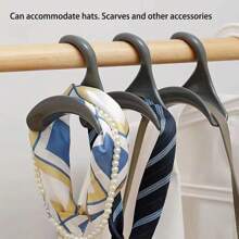 2pcs Hanging Storage PP Material Bag Organizer Racks, Closet Wardrobe Bookbag Hangers For Purse Hat Scarf, Non-Deformed Arch Design - Multicolor - View 9
