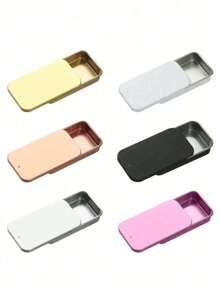 1/5pcs Portable Storage Box,Small Jewelry Case,Metal Rectangular Hinged Mini Iron Box With Lid, Jewelry Organizer Travel Organizer,Reusable Medicine Case,Mini Metal Tin Box, Containers Portable Box, Small Storage Kit Home Organizer ,Tinplate Push Candy Pill Box Box Jar Hinged Container Small Storage Box Suitable For Travel Storage,For Storage Candies Jewelry Crafts - Multicolor - View 3