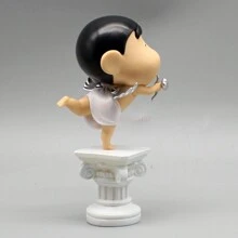 CRAYON SHINCHAN 13cm Crayon Shin-Chan PVC Statue Kawaii Amor Crayon Shin-Chan Sammlungsmodell Teenager Zimmer Spielzeug Teenager Geschenk Bücherregal Dekoration - Verschiedenfarbig - Übersicht 4