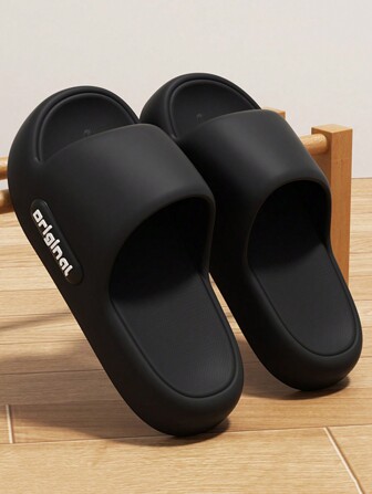 Simple Anti-Slip Bathroom Home Slippers, Comfortable Thick Sole Couple Outdoor Beach EVA Soft Bottom Sandals, Summer