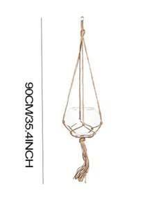 1/2/4PCS Brown Planter Hanging Rope, Tasseled Plant Hangers, Planter Stands - Indoor Balcony Stands, Outdoor And Garden Supplies - Multicolor - View 3