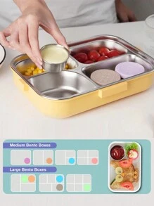 4Pcs Salad Dressing To Go Containers, 1.6 Oz Small Stainless Steel Sauce Cups With Leakproof Silicone Lids, Reusable Condiment Containers, Small Sauce Container Sets For Lunch Boxes, Picnics And Travel - Multicolor - View 6
