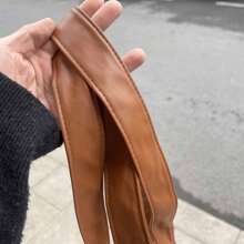 1 条纯色休闲街头服饰 PU（聚氨酯）可调节腰带，适合所有季节秋季、万圣节 - 彩色 - 查看 6