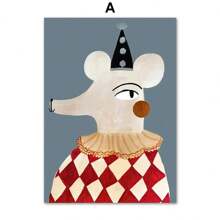 1PC London Bus Queen Car Peace Mouse Bat Wall Art Canvas Painting Nordic Posters And Prints Wall Pictures Baby Kids Room Decor No Frame