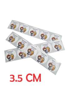 100 sticker, calcomanía, pegantina etiquetas, NUESTRA BODA 3.5 CM - Blanco - Ver 1