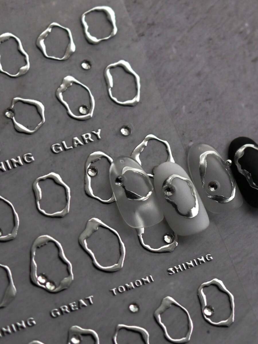 1 pezzo 5D Silver Line French Style Nail Art Stickers 5D Embossed Crystal Diamond Nail Sticker Art Decal Design Gem Press On Nail Wraps Decals Manicure Decoration Accessories DIYadesivi unghie
stickers unghie
adesiv nail art adesivi unghie
stickers unghie
adesiv nail art