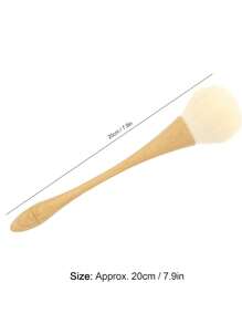 1支【仿木色】蜜桃粉色美甲除尘刷，适用于指甲、粉底、腮红、散粉等，可用于美甲等各种用途。 - 白色 - 查看 3