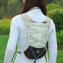 Hydration Vest For Women Men,Running Vest With Night Fluent, Hydration Vest Lightweight, Breathable And Sweatproof Running Backpack, Adjustable Running Hydration Vest For Trail Running Marathon Race ,Light Green - màu xanh lá - Xem 7