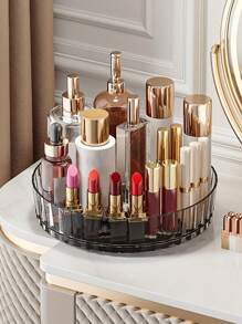 1pc Cosmetics Storage Tray, Rotating Seasoning Rack Holder, Spice Rack Organizer, Desktop Storage Box, Kitchen Utensils, Apartment Essentials, College Dorm Essentials, Back To School, Kitchen Stuff, Home Storage Ttems,Home Decoration,Boho Vibes,For Holiday Beach, Bathroom Collection, Bedroom Collection, Large Capacity - Multicolor - View 15