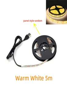 1 个 USB 供电 LED 灯带 - 暖色/白色/蓝色，易于安装，适用于电视背光和家居装饰，非常适合婚礼、派对、家居装饰等，60LED/米 - USB - 查看 17