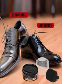 Shoe Polish With Applicator – Quick Shine Shoe Cream For Leather Boots And Shoes - 1.76 Fl. Oz
